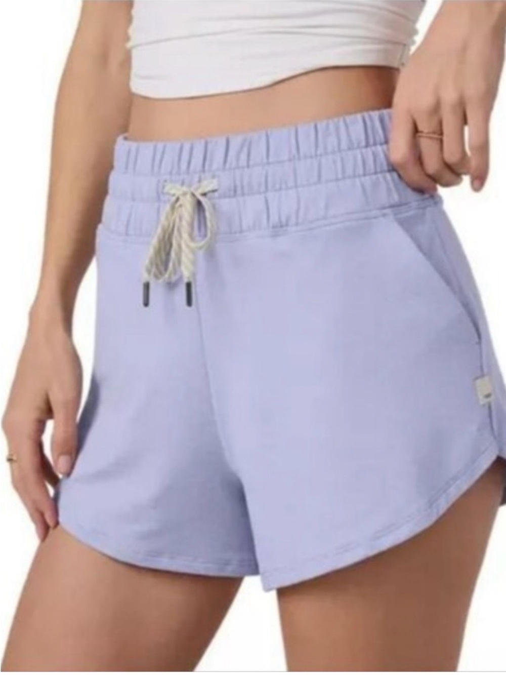 Vuori Halo Women's Lavender Elastic-Waist Lounge Shorts